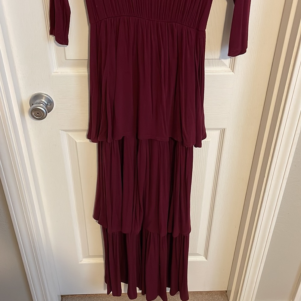 Prurple Ruffled Dress - Picture 3 of 5